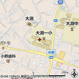 富士市役所　大淵児童クラブ周辺の地図