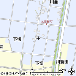 愛知県愛西市元赤目町川並310周辺の地図