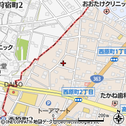 愛知県瀬戸市西原町1丁目116周辺の地図