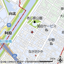 愛知県名古屋市西区あし原町319周辺の地図