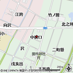 愛知県稲沢市目比町中折口周辺の地図