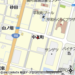 愛知県稲沢市平和町横池（中之町）周辺の地図