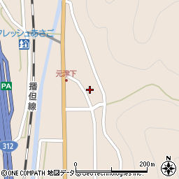 兵庫県朝来市岩津179周辺の地図