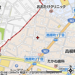 愛知県瀬戸市西原町1丁目62周辺の地図