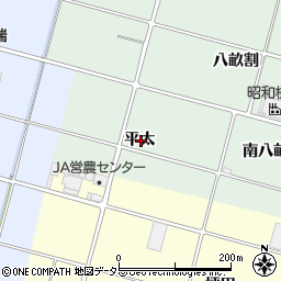 愛知県愛西市渕高町平太周辺の地図