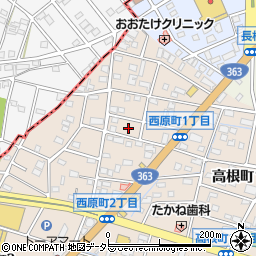 愛知県瀬戸市西原町1丁目65周辺の地図