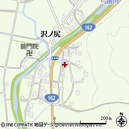 京都府京都市右京区京北上弓削町（口米谷）周辺の地図