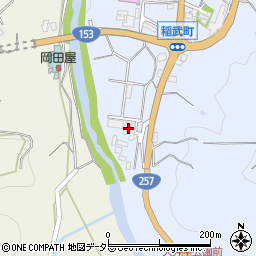 愛知県豊田市稲武町スソガエト周辺の地図