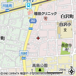 愛知県名古屋市守山区白沢町224周辺の地図