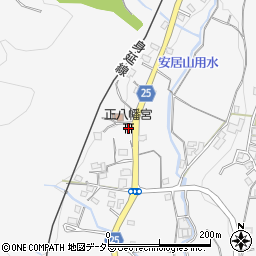 静岡県富士宮市安居山601周辺の地図