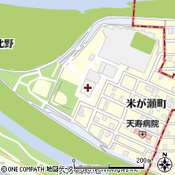 名古屋市上下水道局守山下水処理場周辺の地図