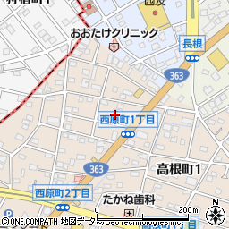 愛知県瀬戸市西原町1丁目44周辺の地図