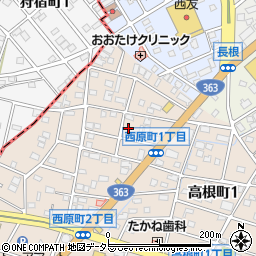 愛知県瀬戸市西原町1丁目45周辺の地図