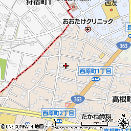 愛知県瀬戸市西原町1丁目52周辺の地図