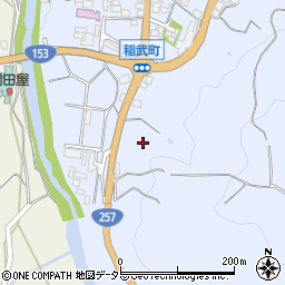 愛知県豊田市稲武町ホウシガ洞周辺の地図
