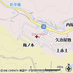 愛知県豊田市折平町西屋敷555-40周辺の地図