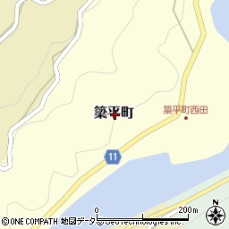 愛知県豊田市簗平町周辺の地図