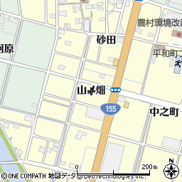 愛知県稲沢市平和町横池山ノ畑周辺の地図