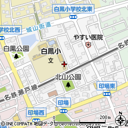 愛知県尾張旭市白鳳町周辺の地図