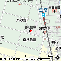 愛知県愛西市渕高町八畝割35周辺の地図