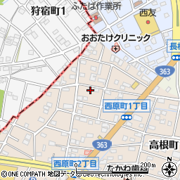 愛知県瀬戸市西原町1丁目53周辺の地図