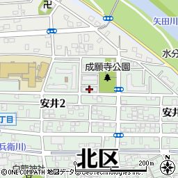 県営成願寺住宅周辺の地図