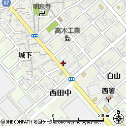愛知県清須市西田中蓮池128周辺の地図