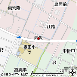 愛知県稲沢市今村町向沢周辺の地図