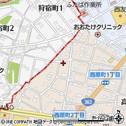 愛知県瀬戸市西原町1丁目127周辺の地図