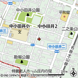 ファミリーマート中小田井公園前店周辺の地図