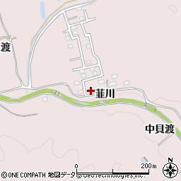 愛知県豊田市木瀬町韮川周辺の地図
