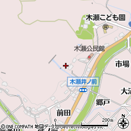 愛知県豊田市木瀬町周辺の地図