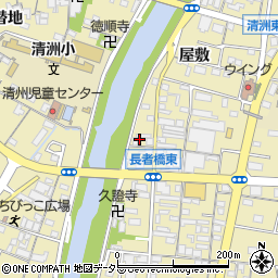 愛知県清須市清洲本町周辺の地図