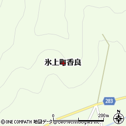 兵庫県丹波市氷上町香良周辺の地図