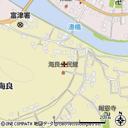 千葉県富津市海良周辺の地図