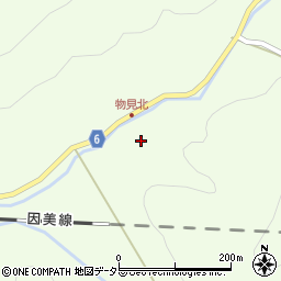岡山県津山市加茂町物見1140周辺の地図