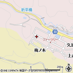 愛知県豊田市折平町西屋敷557-59周辺の地図