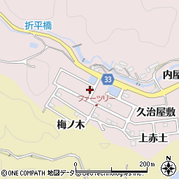 愛知県豊田市折平町西屋敷555周辺の地図