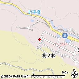 愛知県豊田市折平町西屋敷557-22周辺の地図