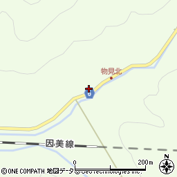 岡山県津山市加茂町物見159周辺の地図