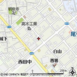 愛知県清須市西田中蓮池132周辺の地図