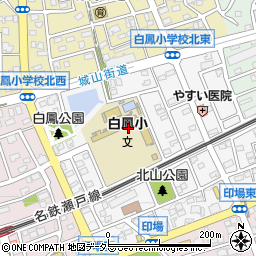 〒488-0858 愛知県尾張旭市白鳳町の地図