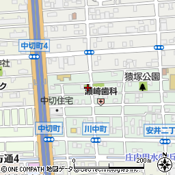 寺町公園周辺の地図