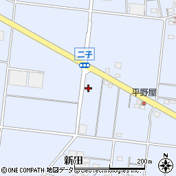 愛知県愛西市二子町新田163周辺の地図