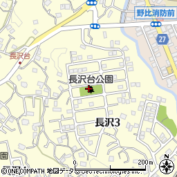 長沢台公園周辺の地図