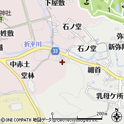 愛知県豊田市折平町姥ケ平周辺の地図