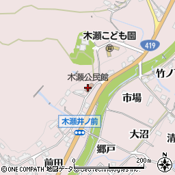 木瀬公民館周辺の地図