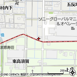 愛知県稲沢市大矢町茨島20-1周辺の地図