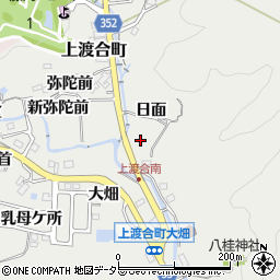 愛知県豊田市上渡合町周辺の地図