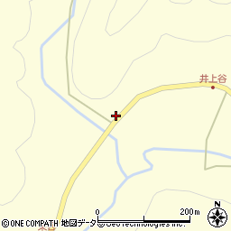 京都府南丹市日吉町四ツ谷森堰周辺の地図